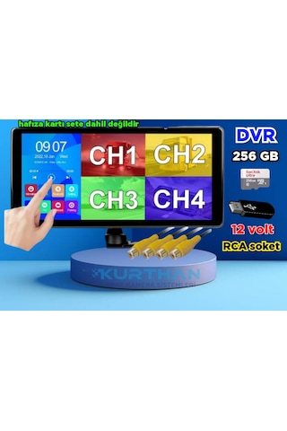 10,36 İnç 4k Dokunmatik Ekran Fm Usb Mp5 Mirrorlink Dvr Kamerasız