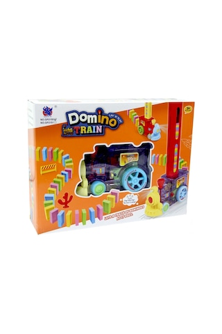 Oyuncak Domino Taşı Dizen Tren Seti Oyuncak Tren Domino Taşları