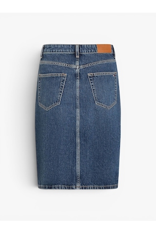 Tommy Hilfiger Dnm Dee Straıght Knee Rw Skırt Kadın Mavi Etek - Ww0ww45666