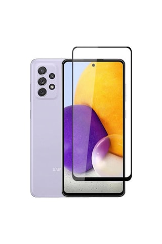 Logis Samsung Galaxy Uyumlu A72 Antistatik 5d Tam Kaplayan Ekran Koruyucu Cam