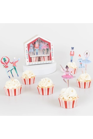 Meri Meri - Nutcracker Cupcake Kiti - 24 Adet