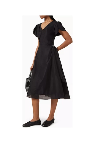 3.1 Phillip Lim Lale Kol Detaylı Elbise Asimetrik Zarafet Ve Modern Form Siyah