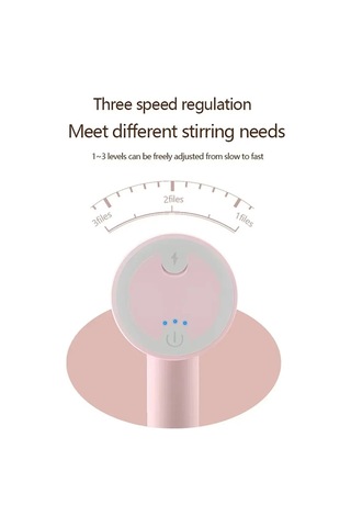 Jialan Taşınabilir Elektrikli Yumurta Çırpıcı Ve Mikser - Usb Pembe