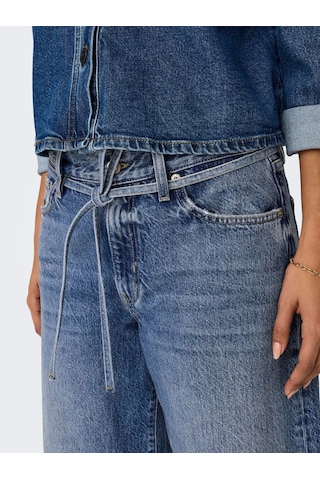 Only Onlgianna Straight Dot596 Kadın Denim Pantolon 15325796 Mavi