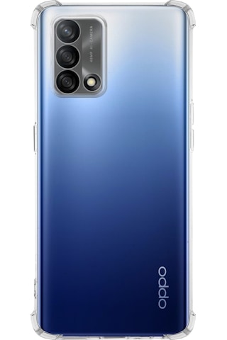 Oppo A74 Kılıf Kamera Korumalı Antishock Köşe Korumalı Şeffaf Silikon Kapak