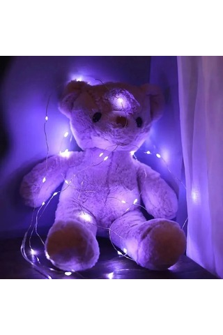 Jenerik Gd957 Şerit Pilli Aydınlatma 3 Metre 30 Adet Beyaz Peri Led
