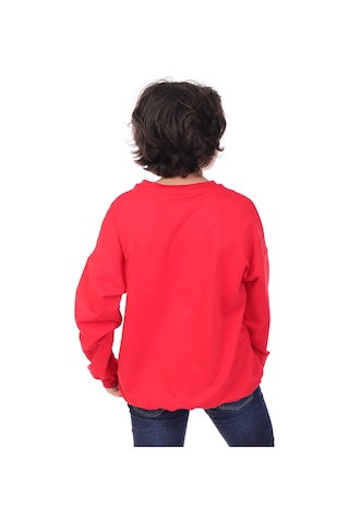 Toontoy Kids Toontoy Erkek Çocuk Baskılı Sweatshirt Kırmızı