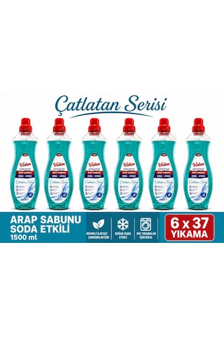 Çamaşır Deterjanı Arap Sabunu Etkili 6 Adet 1500 Ml