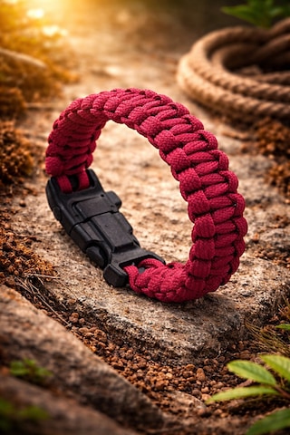 Dağcı Paracord Bileklik Kırmızı Diğer
