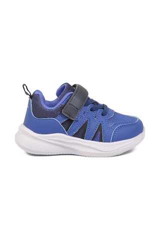 Marcokids Saks Mavi Cırtlı Hafif Kız Bebek Spor Ayakkabı 26y905