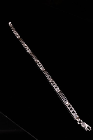 Encili Silver 925 Ayar Gümüş Özel Tasarım Zincir Model Erkek Bileklik Gümüş
