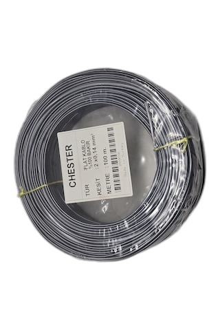 100 Metre Tam Bakır Telefon Kablosu 2x0.14mm Flat Köken Kablo Adsl Modem İnternet Hattı Kablosu