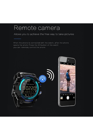 Tenfowee Lokmat Mk16 Akıllı Saat: 12 Ay Pil Ömrü, 5atm Su Geçirmez, Spor Takibi, Uzaktan Fotoğraf Çekme, İos/android Uyumlu