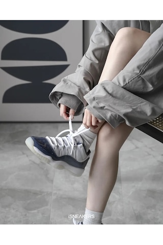 Nike Air Jordan 11 Retro Low "diffused Blue" Spor Ayakkabı Gri