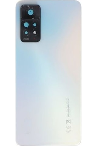 Redmi Note 11 Pro 4g Uyumlu Arka Pil Batarya Kapağı Kamera Lensli - Beyaz