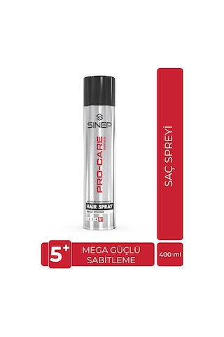 Sinep Pro-care Mega Strong Saç Spreyi 5 Numara Sertlik 400 Ml