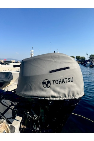Tekne Motor Kılıfı Dıştan Takma Marin Deri Tohatsu 30 Hp