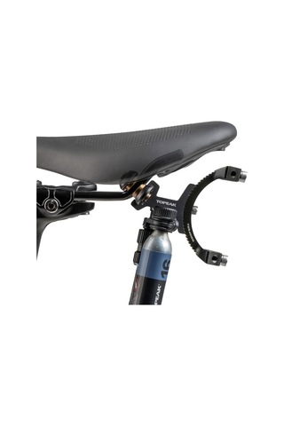 Topeak Tribackup Elite 2 Sele Altı Co2 Ve Matara Kafesi Tutucu 2 Adet 16g Co2 + Valf Dahil Siyah