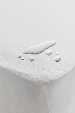 Evony Sıvı Geçirmez Fitted Çift Kişilik Alez 150x200+30 Cm Beyaz