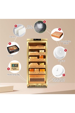 Raching Elektronik Puro Dolabı Gold Mon1800a