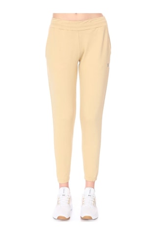 Sportive Wide Sweat Kadın Bej Günlük Stil Eşofman Altı 712108-bej Siyah