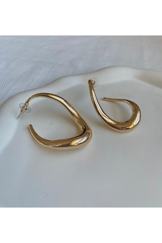 Kadın Küpe Özel Seri Dalga Model Küpe 001