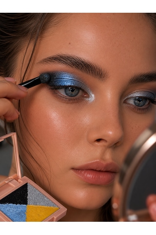 4'lü Toz Far Wild Smokey 04 Mat & Işıltılı Talc Free Hyalüronik Asit & E Vitamini / My Joy Eyeshadow Quad Çok Renkli