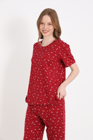 Elitol Bamboo Örme Desenli Kadın Pijama Takımı Desenli-5