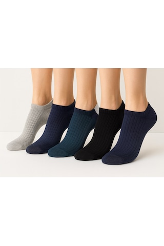 Plus Scorpion Erkek Pamuklu Çorap 5 Li Paket 40-44 Numara Farklı Renk Kombinasyonları Nefes Alabilir Günlük Ve Spor Kullanım Çok Renkli