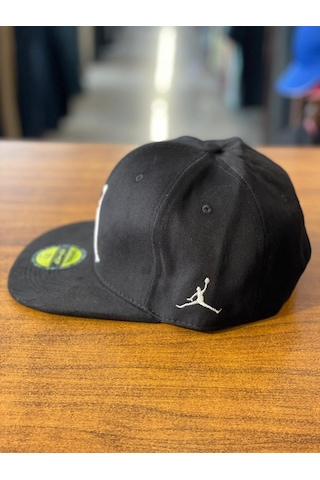 Jumpman Air Nakışlı Siyah Hip Hop Snapback Rapper Basket Şapka