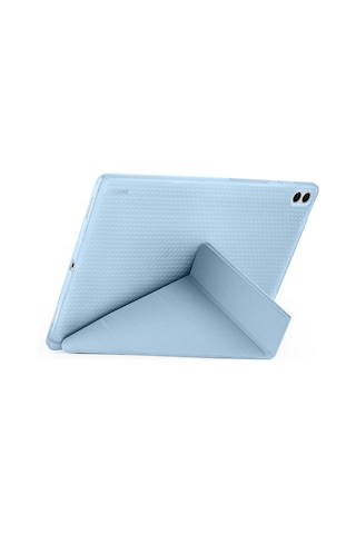 Samsung Uyumlu Galaxy Tab S11 Ultra Kılıf Tri Folding Kalem Bölmeli Standlı Arka Kapak