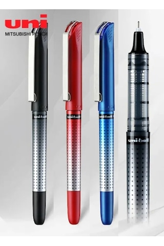 Yeşil Pilot Kalem 3 Adet Uniball Eye Needle 0.5 Mm İğne Uçlu Pilot Kalem Ub-185 S İğne Uçlu Likit Mürekkepli Jel Kalem Yeşil