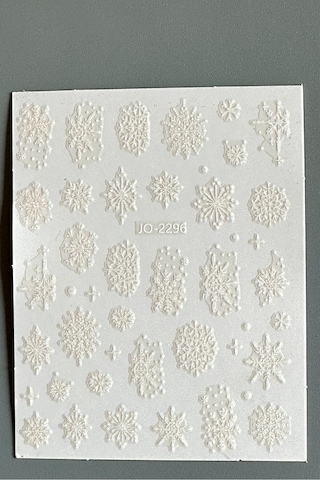 Nail Art Sticker Kendinden Yapışkanlı, Tırnak Süsleme, Tırnak Dövmesi Stikır 2296 Beyaz-2296 Nail Art Sticker Kendinden Yapışkanlı, Tırnak Süsleme, Tırnak Dövmesi Stikır 2296 Beyaz-2296