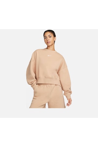 Sportswear Phoenix Fleece Over-oversized Kadın Sweatshirt Bej