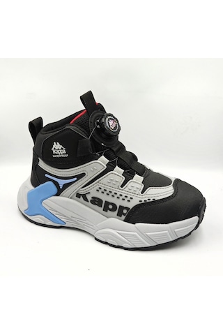 Kappa Kp-4073f Gri Siyah Makara Bağcıklı Outdoor Su Geçirmez Erkek Çocuk Spor Bot