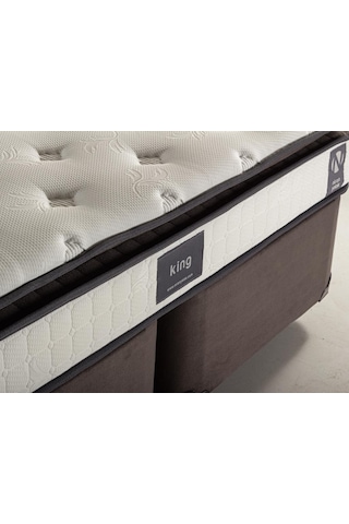 Niron King 80x180 cm Tam Ergonomik Pedli Lüks Yatak Tek Kişilik O