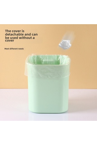 Mufunye Ofis Masaüstü Çöp Kutusu, Kapaklı, Pp Malzeme, Dormitory Ve Yatak Odası Kullanıma Uygun, Siyah, 1 Adet