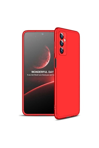 Samsung Uyumlu Galaxy M23 Kılıf Zore Ays Kapak Kırmızı