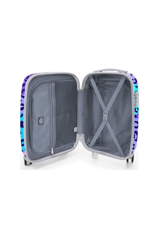 Coral High Leopar Desenli Kabin Boy Valiz 50cm 16542