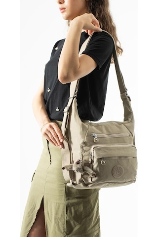 Baginn İster Sırt İster Omuz İster Çapraz Askılı Fonksiyonel Kullanım Kadın Çantası 28 28 Cm 571 Collection Krem
