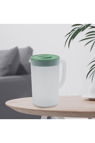 Suntek Magideal Kapaklı Su Sürahisi Buzdolabı Ev Beyaz-yeşil