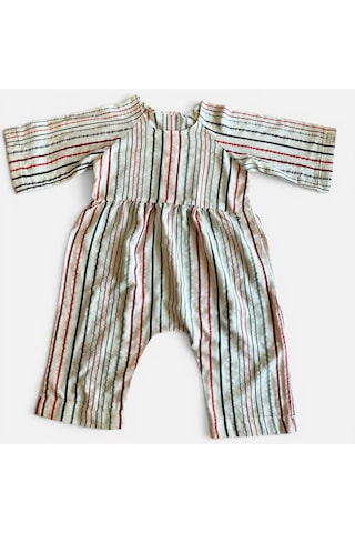 Bebe Çocuk Oversize Tulum Kırmızı Melanj