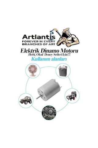 Dinamo Deney Seti 1 Paket Rüzgar Enerjisinden Elektrik Üretme Deney Seti Dinamo Açma Kapama Anahtarı Mantar Led Ampul