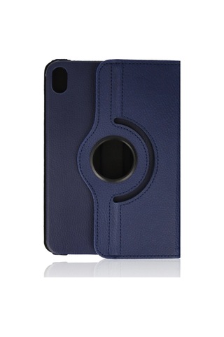 iPad Uyumlu Mini 6 Kılıf 360 Tablet Deri Kılıf - Lacivert - 100 Arka Kapak