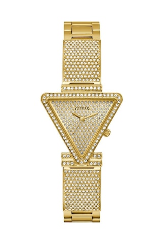 Guess Gugw0644l2 Altın Kaplama Taşlı Üçgen Kadın Kol Saati