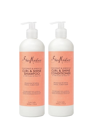 Shea Moisture Coconut & Hibiscus Şampuan Ve Saç Kremi Set 2x710ml Tüm Saç Tipleri