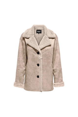 Only Kadın Yakası Ve İçi Kürklü Süet Mont 15322037 Taş Taş