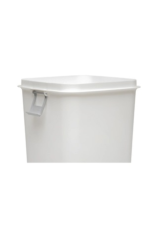 Motek Comfort Kilitli Hassas Kapaklı Yeni Nesil Çöp Kutusu Beyaz 40 L Beyaz