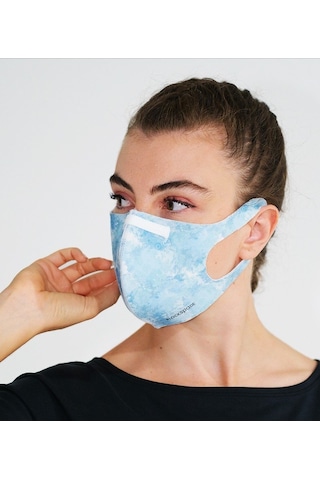 BLACKSPADE Unisex Koruyucu Maske Mavi Desen M