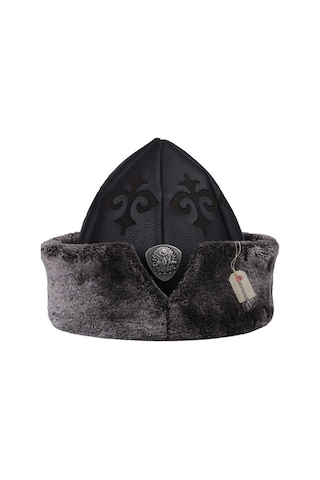 Börk, Kalpak, Geleneksel Kayı Alp Şapkası, Siyah - 3050 Diğer